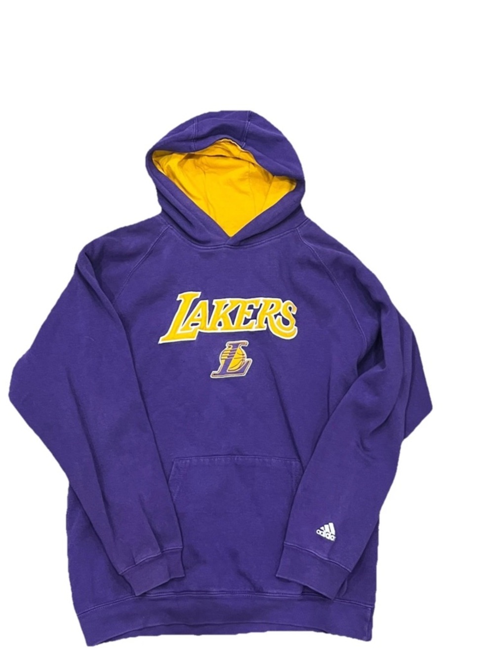 Adidas Los Angeles Lakers Purple Sweatshirt Basketball NBA Licensed Boys XL